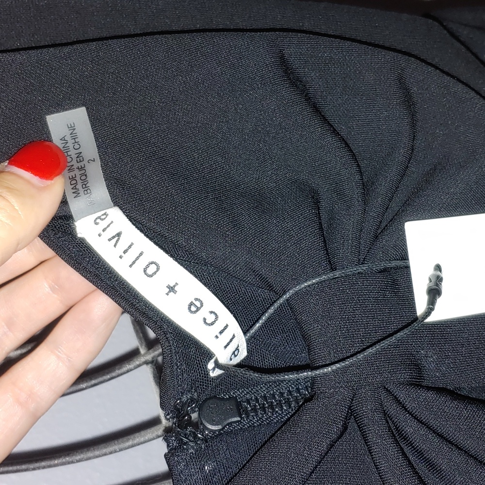 NWT- Alice + Olivia Havana Cut-out mini dress - Picture 5 of 6